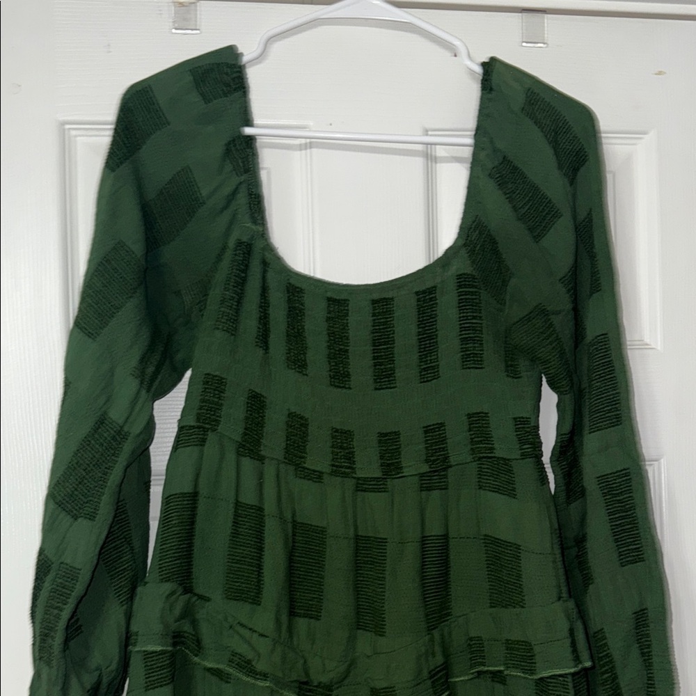 Altar'd State Forest Green Long Sleeve Dress